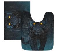Tappetino da bagno antiscivolo Black Panther Walking Toward Shadow - Wild