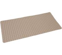 Tappetino da bagno antiscivolo in gomma MSV Quadro 36x76 cm Beige