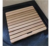 Tappetino da Bagno Antiscivolo in Legno, Dimensioni Personalizzate, scolapiatti Multiuso per Doccia e Spa, Resistente all'Acqua, per Bagno, Doccia Esterna e Balcone, 60x80 cm