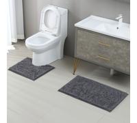 Tappetino da bagno antiscivolo, set da 2 pezzi