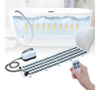 Tappetino da Bagno Antiscivolo, Tappetino da Bagno Home Surf Massage, Macchina per Massaggi Spa per Tutto Il Corpo con Cuscino Gonfiabile e Telecomando