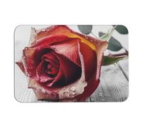 Tappetino da bagno assorbente, ad asciugatura rapida, con diatoma, tappeto da pavimento con fiori decorativi, tappetino da bagno antiscivolo con retro in gomma, lavabile, tappetino da bagno per doccia