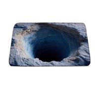 Tappetino da bagno assorbente, antiscivolo, elegante, design 3D con abisso visivo ad asciugatura rapida, per casa, appartamento, cucina, posto di lavoro, interni, esterni, doccia, vasca, WC