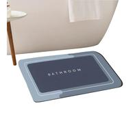 Tappetino da bagno assorbente, per ambienti umidi, con superficie di ghiaia, lavabile, ad asciugatura rapida, antiscivolo, con trattamento di ciottoli, per lavello della cucina e aree benessere
