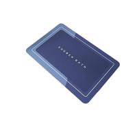 tappetino da bagno Bath Mat Super Absorbent Non Slip Bath Bathroom Rug Quick Drying Bath Shower Rug Kitchen Entrance Door Mats Home Floor Mat(Square-Blue)