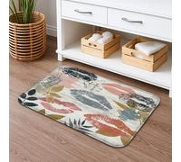 Tappetino da bagno chic con stampa labbra ad asciugatura rapida, tappetino da bagno assorbente e antiscivolo, moderno, in memory foam, lavabile, decorazione per il bagno, 50 x 81 cm