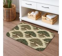 Tappetino da bagno con albero celtico ad asciugatura rapida, stile vintage, rustico, assorbente, antiscivolo, in flanella medievale, lavabile, per bagno, WC, decorativo, 50 x 81 cm