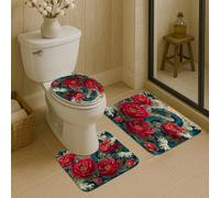 Tappetino da bagno con drago primaverile floreale ad asciugatura rapida, tappetino da doccia assorbente, antiscivolo, in memory foam, stile medievale, lavabile, decorativo per il bagno