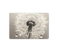 Tappetino da bagno con gocce d'acqua di tarassaco, tappeto di fango diatomeico ad asciugatura rapida, supporto in gomma antiscivolo, decorazione ecologica per la casa, bagno, cucina, soggiorno, 24x16