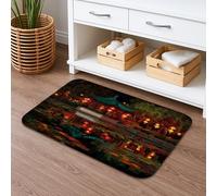Tappetino da bagno con lanterne orientali ad asciugatura rapida, tappeto da doccia assorbente e antiscivolo, in memory foam, lavabile, per bagno, WC, decorativo, 50 x 81 cm