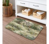 Tappetino da bagno con stampa di cottage di campagna, ad asciugatura rapida, tappetino da doccia assorbente, antiscivolo, in memory foam, lavabile, per bagno, WC, decorativo, 40,6 x 61 cm