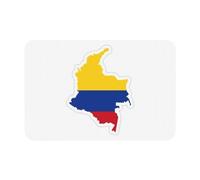 Tappetino da bagno con stampa mappa della bandiera della Colombia, tappetino da doccia in diatomacea tappetino in gomma assorbente per pavimento doccia per bagno antiscivolo