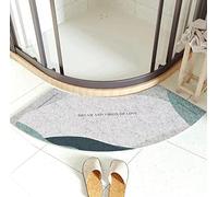 Tappetino da bagno curvo MOTT 50, semicircolare, antiscivolo, lavabile, 45 x 100 cm, Stile G.