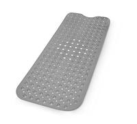 Tappetino da bagno di qualità, lungo antiscivolo, con forti ventose, design sicuro, elegante e durevole, per vasca da bagno e doccia, lavabile in lavatrice, senza BPA, senza lattice e atossico