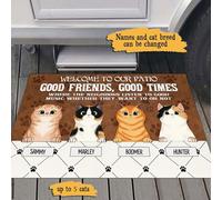Tappetino Da Bagno Facile Da Pulire Tappeti D'Ingresso Antiscivolo Tappetini Porta Dingresso Per Balcone Soggiorno Camera Letto 40X60Cm I Gatti Sono Buoni Amici