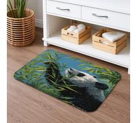 Tappetino da bagno in bambù ad asciugatura rapida, design artistico ispirato alla natura, accogliente elemento essenziale per la casa per tutte le stagioni, tappetino da doccia assorbente e