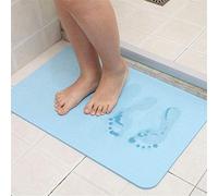 Tappetino da bagno in diatomacea, ad asciugatura rapida, antiscivolo, super assorbente, antibatterico, tappetino da doccia, blu, 60 x 39 x 0,9 cm, ideale per la sicurezza e il comfort del bagno