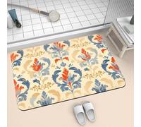 Tappetino da bagno in diatomacea, antiscivolo, super assorbente, design vintage con pietra, lavabile, 140 x 200 cm, ideale per la decorazione della casa e del bagno, migliora la sicurezza e lo stile