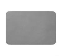 Tappetino da bagno in diatomite PU con rapido assorbimento dell'umidità e base in gomma antiscivolo per un uso sicuro su pavimenti bagnati in bagni e lavanderie (grigio)
