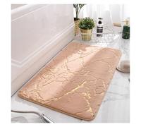 Tappetino da bagno in marmo, lussuoso tappeto da bagno morbido antiscivolo rosa e oro, decorazione del tappeto da bagno antiscivolo assorbente d'acqua for il bagno della cucina interna, doccia(Beige,6