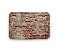 Tappetino da bagno in mattoni anticato, antiscivolo, assorbente, resistente allo sporco, resistente, lavabile, per decorare la casa, 50 x 80 cm