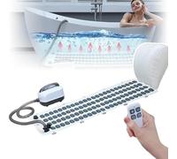 Tappetino da bagno massaggiante Home Surfing, tappetino antiscivolo, regolazione a 6 velocità, con cuscino gonfiabile + telecomando, rilascia i muscoli tesi, per la maggior parte delle vasche bagno