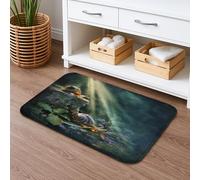 Tappetino da bagno mistico con lumaca fantasia, opera d'arte della natura incantata, assorbente, antiscivolo, in memory foam, lavabile, per bagno, WC, decorativo, 50 x 81 cm