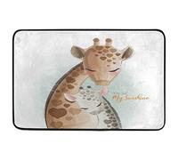 Tappetino da Bagno Mommy Baby Giraffe You Are Sunshine Tappeti Impermeabile Zerbini Resistente Zerbino da Interni per Giardino Camera da Letto Cucina 40X60 CM