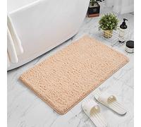 Tappetino da bagno morbido antiscivolo per bagno e vasca da bagno, 50 x 80 cm, tappetino da doccia in microfibra, resistente lavabile in lavatrice