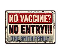 Tappetino da Bagno No Vaccine No Entry Zerbini Resistente Tappeto Ingresso Antiscivolo Tappeti per Cucina Camera Ufficio 40X60 CM