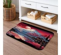 Tappetino da bagno panoramico con fiori di ciliegie, tappetino da doccia antiscivolo di ispirazione giapponese, tappetino da bagno assorbente in memory foam per la stagione primaverile, decorazione
