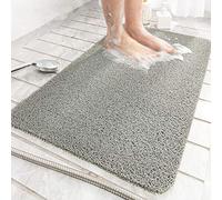 Tappetino da bagno per doccia interna, 45 x 75 cm, tappetino da doccia in luffa, antiscivolo, anti muffa, antibatterico, in morbido PVC, tappetino da bagno per bagno e doccia bagnata