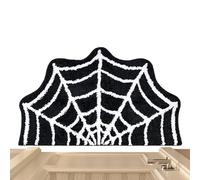 Tappetino da bagno per Halloween - Halloween Spider Web Rug Bath Mat, Spider Web Bath Pad | Machine Washable Holiday Non-Slip Bathroom Floor Carpet, Washable Gothic Rug for Shower, Kitchen, Bathroom