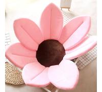 Tappetino da bagno per neonati, vasca da bagno pieghevole con fiori per il lavandino del bambino che sboccia il bagno per il gioco del bambino, tappetino per cuscino girasole (rosa)