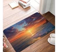 Tappetino Da Bagno Sea And Sunset 40X60Cm Tappetino Porte Assorbente Stampata Tappeto D'Ingresso Per Posteriori Porte La Casa