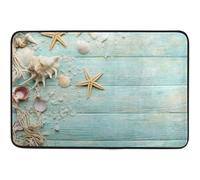 Tappetino da Bagno Sea Stars Shells Summer Animals Tappeti Resistente Zerbini Impermeabile Zerbino da Interni per Cucina Camera da Letto Ufficio 40X60 CM