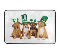 Tappetino da Bagno Shepherd Breed Puppy Dogs in Hats Zerbino da Interni Resistente Tappeto Ingresso Impermeabile Tappeti per Ufficio Terrazzo Giardino 40X60 CM