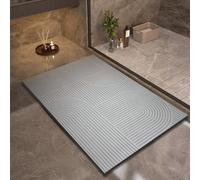 Tappetino da bagno super assorbente, ad asciugatura rapida, antiscivolo, lavabile, per bagno e bagno (stile 7,50 x 80 cm)