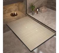 Tappetino da bagno super assorbente, ad asciugatura rapida, antiscivolo, lavabile, per bagno e bagno (stile 6,50 x 80 cm)