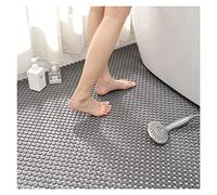 Tappetino da bagno, tappetino da pavimento in PVC ad incastro, piastrelle for pavimenti in PVC antiscivolo e senza accumulo di acqua, con foro di scarico, tappetino decorativo for il bagno, for serviz