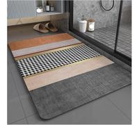 Tappetino da bagno, tappetino da pavimento in PVC antiscivolo, tappetino da bagno morbido, tappetino da bagno lavabile, tappetino da bagno assorbente ad asciugatura rapida in diatomite, for vasca da b