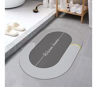 Tappetino da Bagno,Tappeto Bagno Antiscivolo,Tappetini per il Bagno,Tappeti Bagno Assorbenti,Tappetino Doccia Asciugatura Rapida,Tappeto Bagno Doccia Assorbente,Tappeti Decorazioni,Grigio 40x60cm