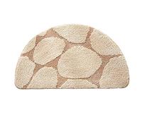 Tappetino da Bagno Tappeto per Bagno Mezzaluna Antisdrucciolevole Assorbente Super Assorbente in Microfibra Soft Shag Super, Lavabile in Lavatrice, 50x80cm ( Color : Brown , Size : 42×70cm )