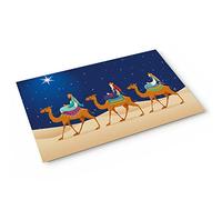 Tappetino da Bagno Three Kings Day Cartoon Zerbino da Interni Resistente Zerbini Moderno Tappeto Ingresso per Camera Ufficio Bagno 40X60 CM