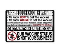 Tappetino da Bagno Vaccine Door Knocker Warning Tappeti Resistente Sporco Zerbini Moderno Zerbino da Interni per Camera Bagno Balcone 40X60 CM