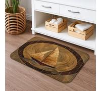 Tappetino da bagno vintage nautico ad asciugatura rapida, motivo barca a vela, assorbente, antiscivolo, tappetino da doccia rustico in memory foam, lavabile, per bagno, WC, decorativo, 50 x 81 cm