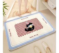 Tappetino da BagnoGeometria Rossa Non Slip Bath Mats for Bathroom,Soft Microfiber Machine Washable Rug Durable Bathmat,Super Absorbent Floor Mat for Shower