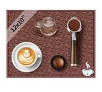 Tappetino da bar in gomma, 30 x 25 cm, per bar, club, cucina, cocktail, whisky e caffè espresso