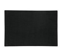 Tappetino da bar nero Cufaee, tappetino per asciugare i piatti in gomma, tappetino per asciugare i piatti per la dell'hotel, ristorante, caffetteria, nero (Tappetino da bar generoso (30 * 45 cm))
