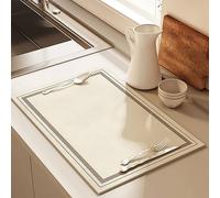 Tappetino da bar per piano di lavoro, Tappetino for bar e macchina da caffè, dimensioni multiple for uso cucina(E Style,Width50*length60cm)